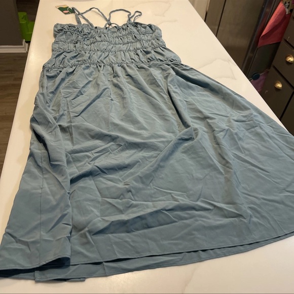 HALARA Sky Blue Ruched Dress - Picture 7 of 8